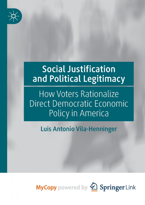 Social Justification and Political Legitimacy
