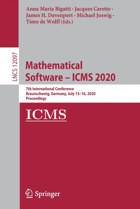 Mathematical Software - ICMS 2020
