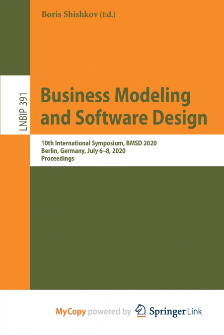Business Modeling and Software Design