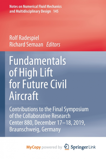 Fundamentals of High Lift for Future Civil Aircraft
