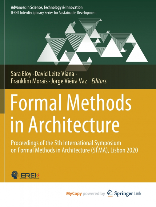 Formal Methods in Architecture
