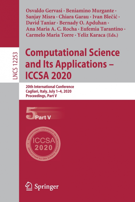 Computational Science and Its Applications - ICCSA 2020