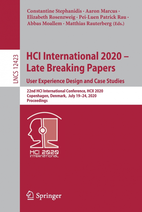 HCI International 2020 - Late Breaking Papers