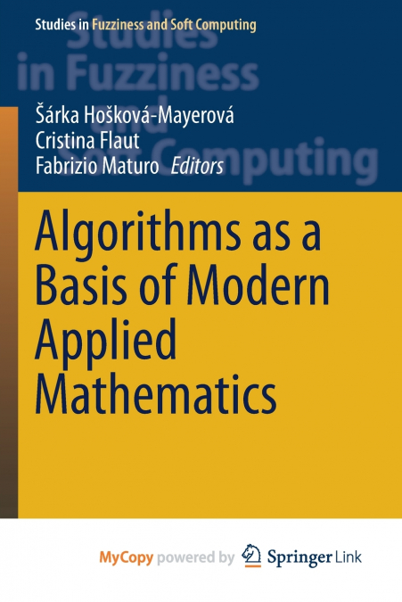 Algorithms as a Basis of Modern Applied Mathematics