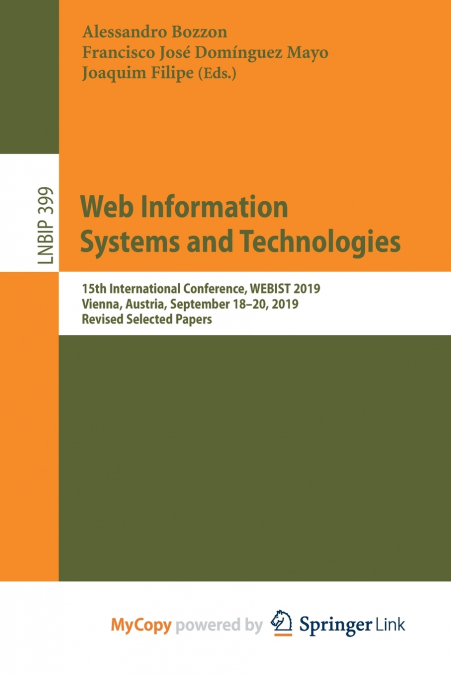 Web Information Systems and Technologies