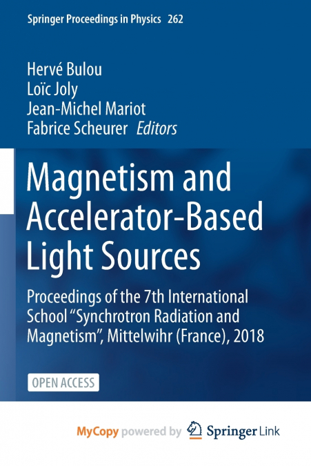 Magnetism and Accelerator-Based Light Sources