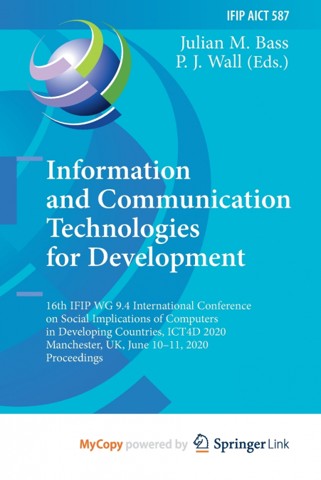 Information and Communication Technologies for Development