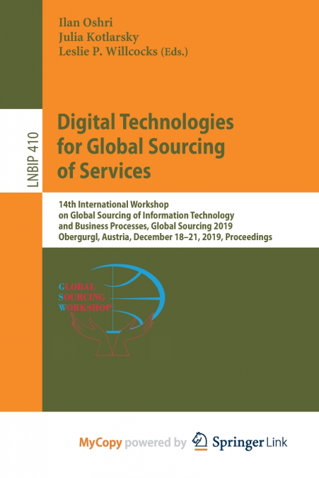 Digital Technologies for Global Sourcing of Services