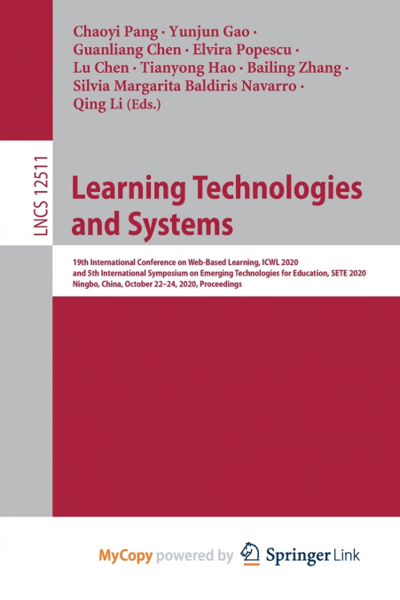 Learning Technologies and Systems