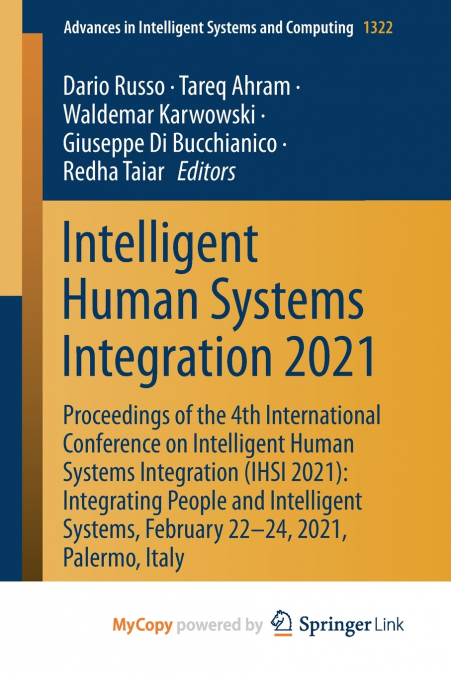 Intelligent Human Systems Integration 2021