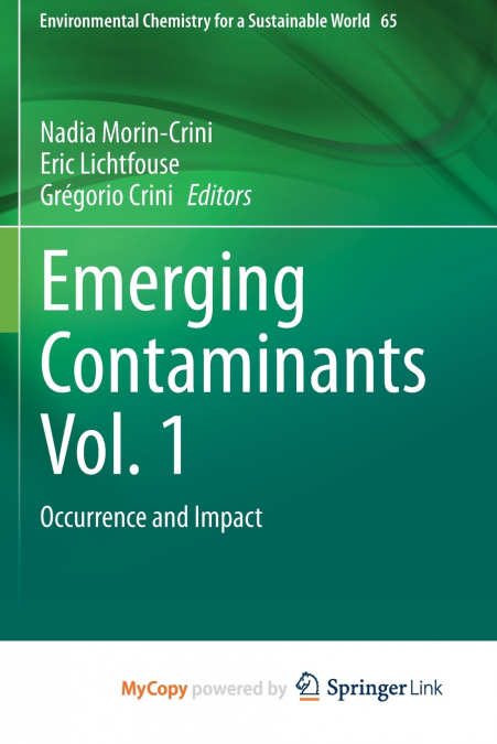 Emerging Contaminants Vol. 1