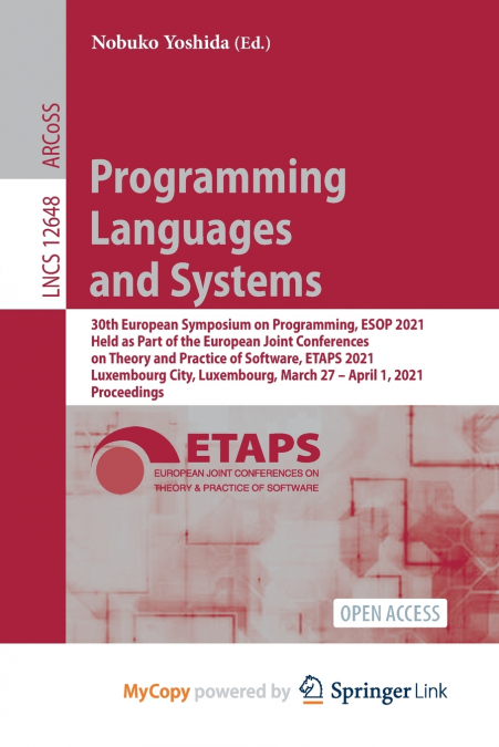 Programming Languages and Systems