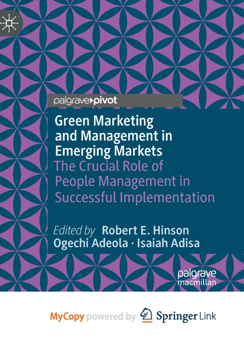 Green Marketing and Management in Emerging Markets