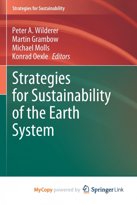 Strategies for Sustainability of the Earth System