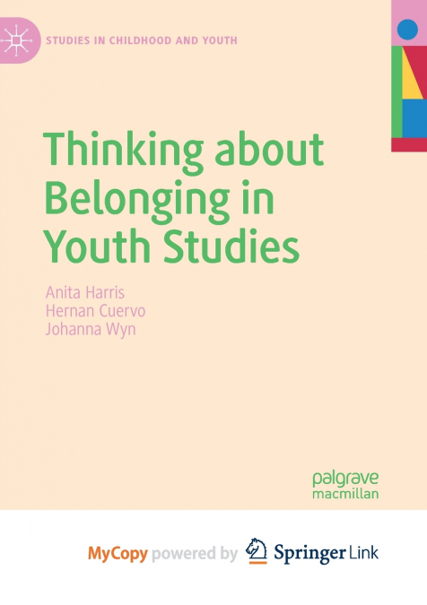 Thinking about Belonging in Youth Studies