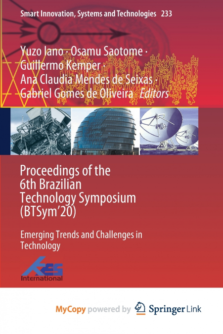 Proceedings of the 6th Brazilian Technology Symposium (BTSym’20)