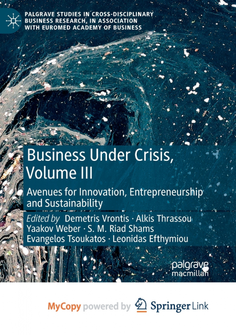 Business Under Crisis, Volume III
