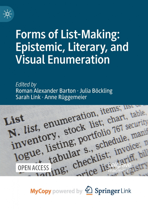 Forms of List-Making
