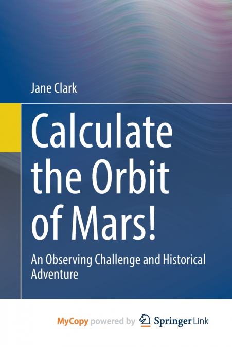 Calculate the Orbit of Mars!