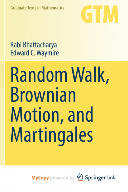 Random Walk, Brownian Motion, and Martingales