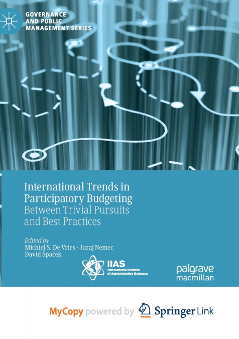International Trends in Participatory Budgeting