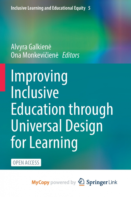 Improving Inclusive Education through Universal Design for Learning