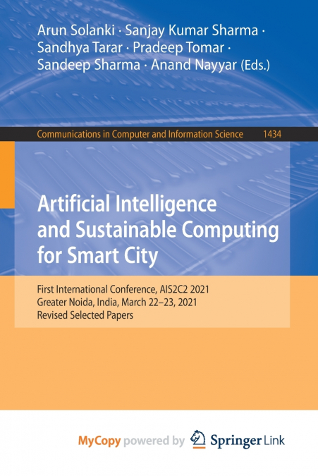 Artificial Intelligence and Sustainable Computing for Smart City