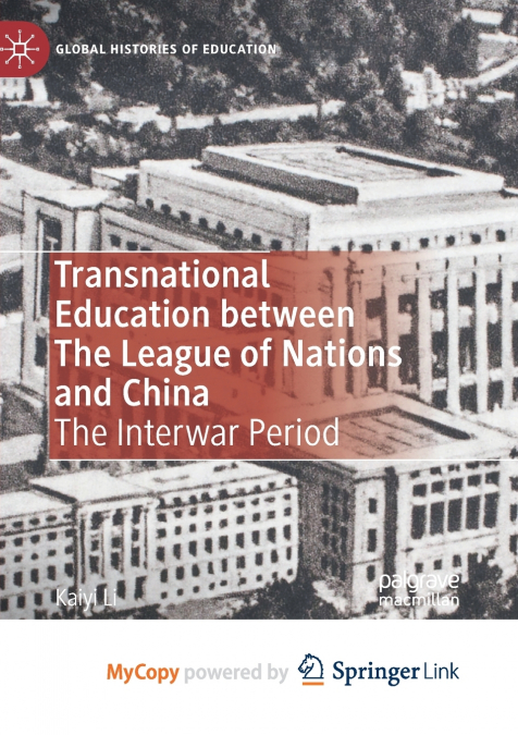 Transnational Education between The League of Nations and China