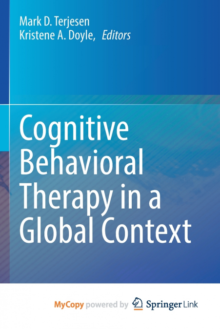 Cognitive Behavioral Therapy in a Global Context