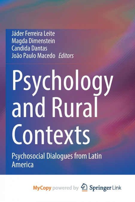 Psychology and Rural Contexts