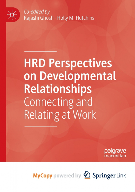 HRD Perspectives on Developmental Relationships