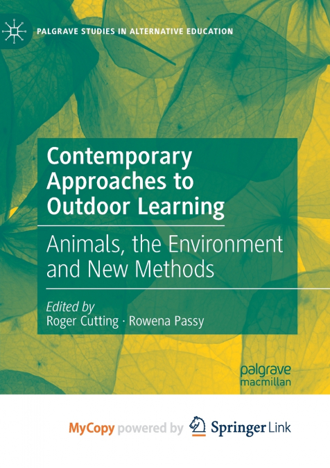 Contemporary Approaches to Outdoor Learning