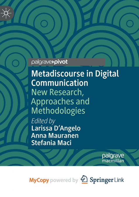 Metadiscourse in Digital Communication