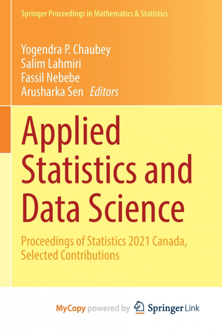 Applied Statistics and Data Science