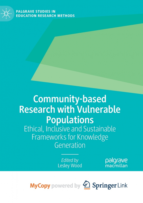 Community-based Research with Vulnerable Populations