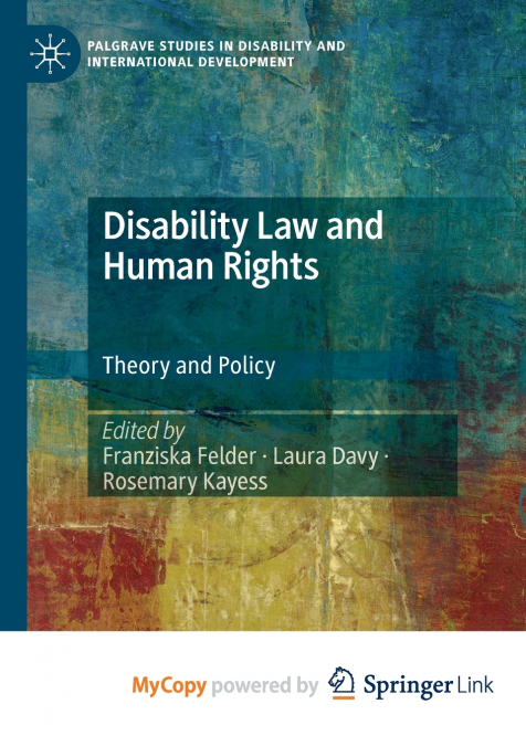 Disability Law and Human Rights