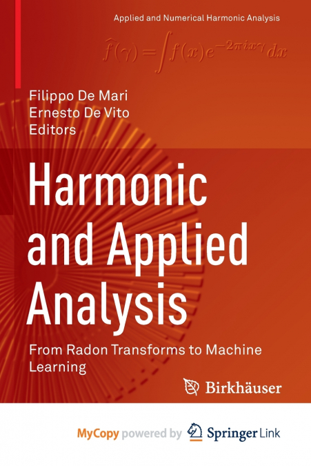 Harmonic and Applied Analysis