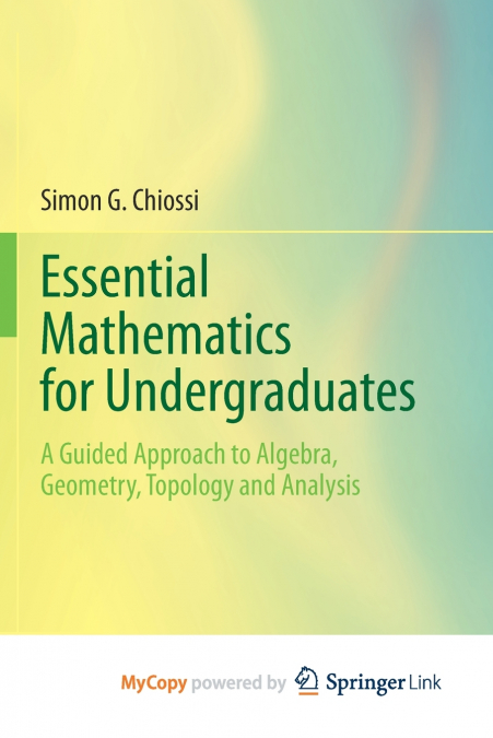 Essential Mathematics for Undergraduates