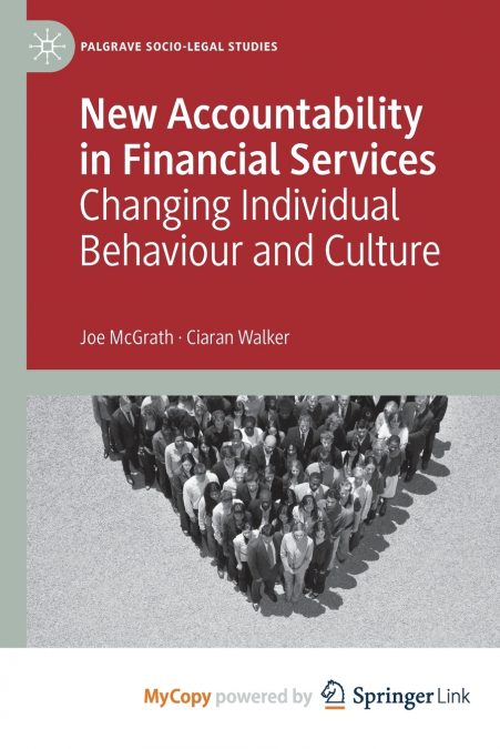 New Accountability in Financial Services