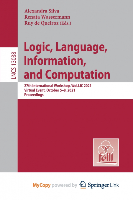Logic, Language, Information, and Computation
