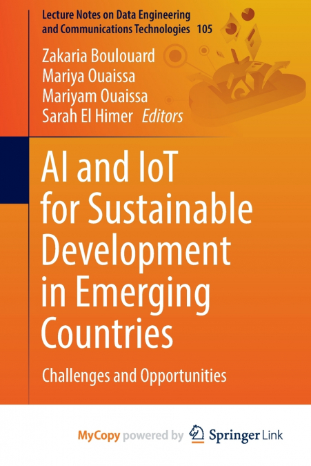 AI and IoT for Sustainable Development in Emerging Countries