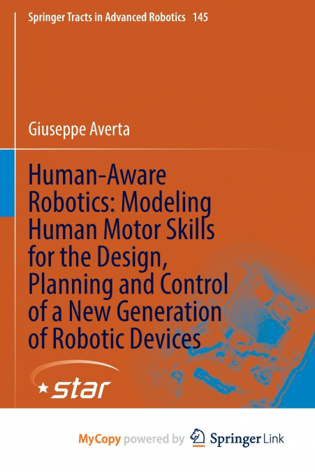 Human-Aware Robotics