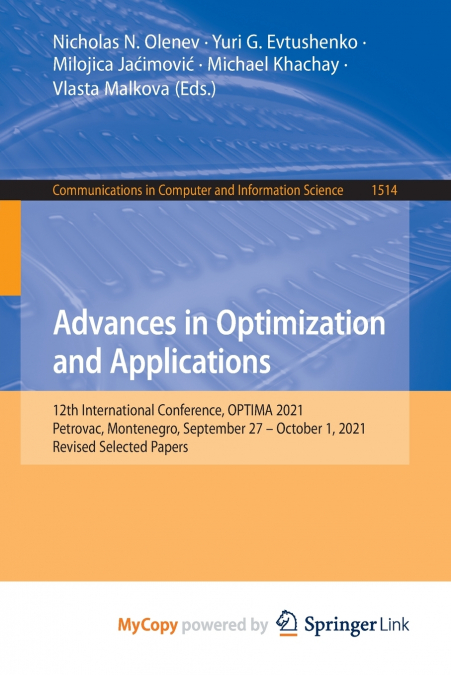 Advances in Optimization and Applications