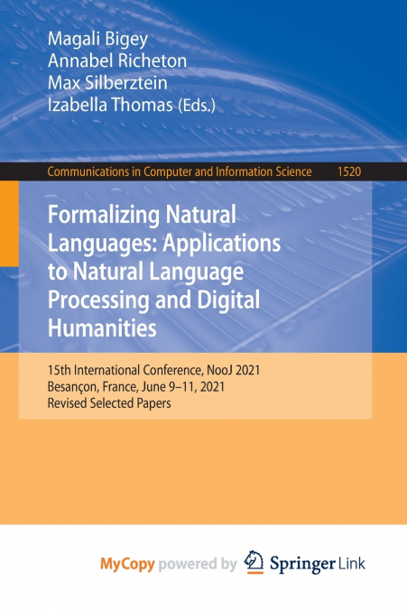 Formalizing Natural Languages