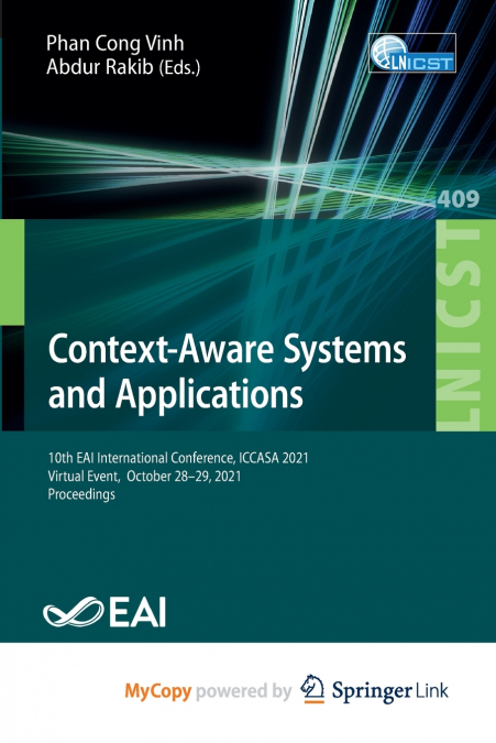 Context-Aware Systems and Applications