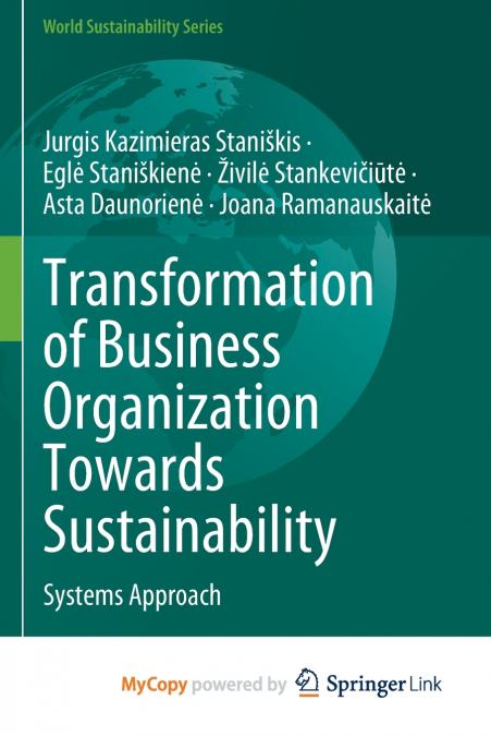 Transformation of Business Organization Towards Sustainability
