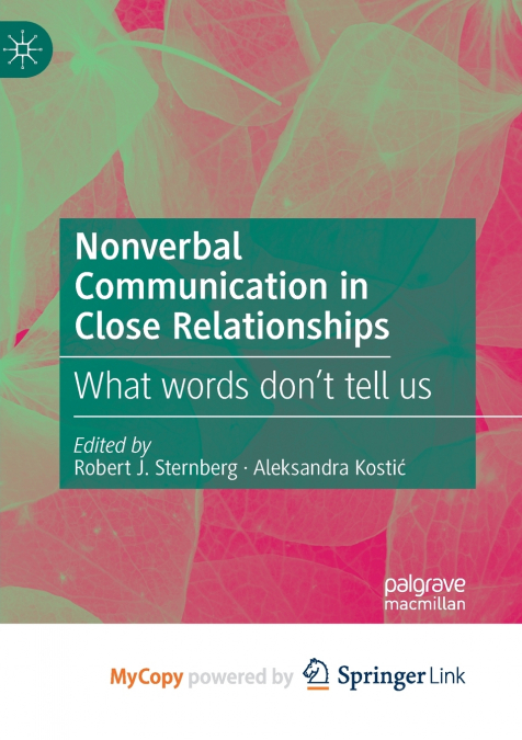 Nonverbal Communication in Close Relationships