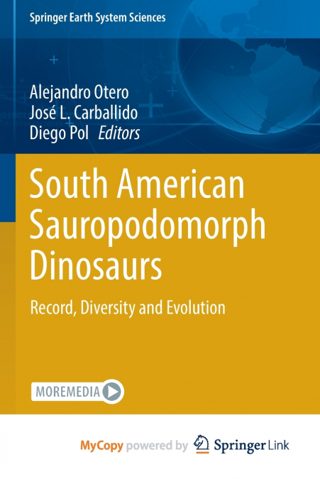 South American Sauropodomorph Dinosaurs