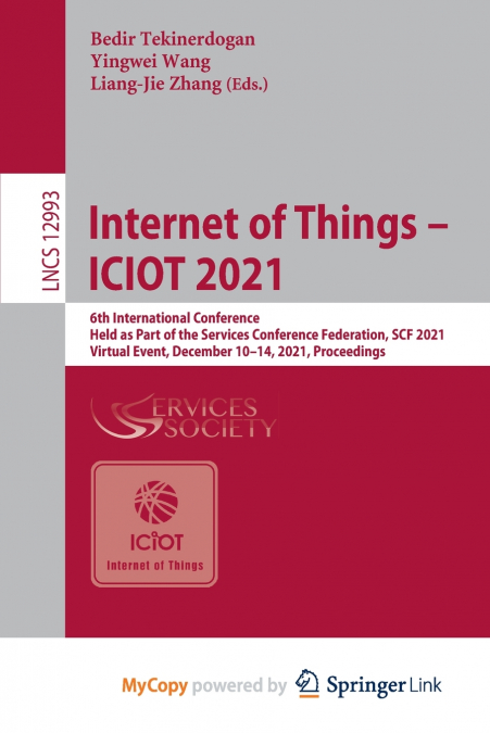 Internet of Things - ICIOT 2021