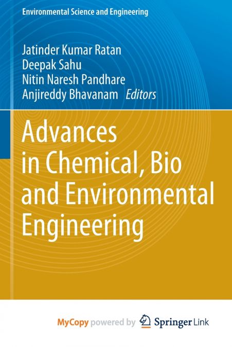 Advances in Chemical, Bio and Environmental Engineering